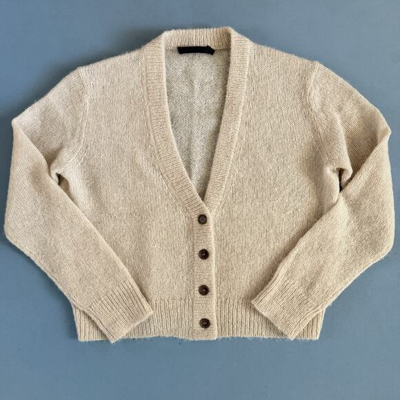 Jenni Kayne Sweaters - Jenni‎ Kayne Boyfriend Cardigan Beige Alpaca Wool Knit Sweater